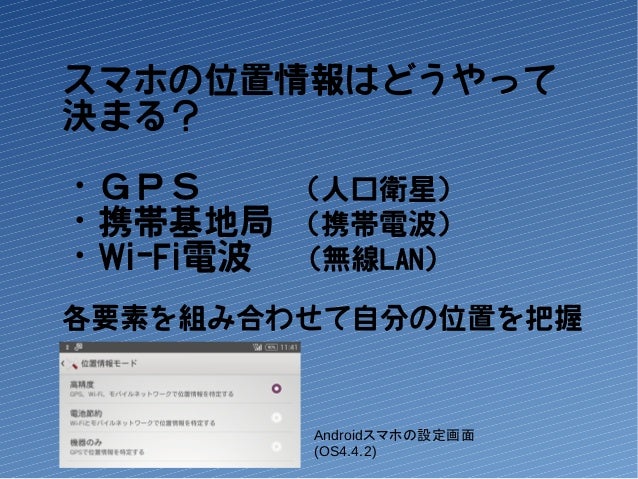 知ってるつもり スマホの位置情報
