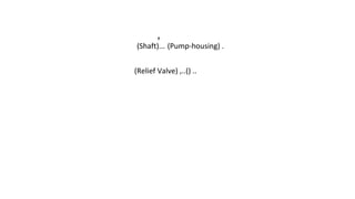 ,
(Shaft)... (Pump-housing) .
(Relief Valve) ,..() ..
 