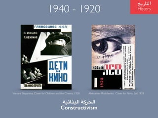 ?????????? ????????
Constructivism
Aleksander Rodchenko, Cover for Novyi Lef, 1928Varvara Stepanova, Cover for Children and the Cinema, 1928
?????????
History1940 - 1920
 