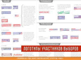 3 февраля 2017 года, Бизнес-завтрак интернет агентства «Sabit»
Логотипы участников выборов
 