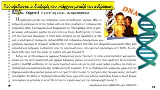 Πού οφείλονται οι διαφορές που υπάρχουν μεταξύ των ανθρώπων;
 