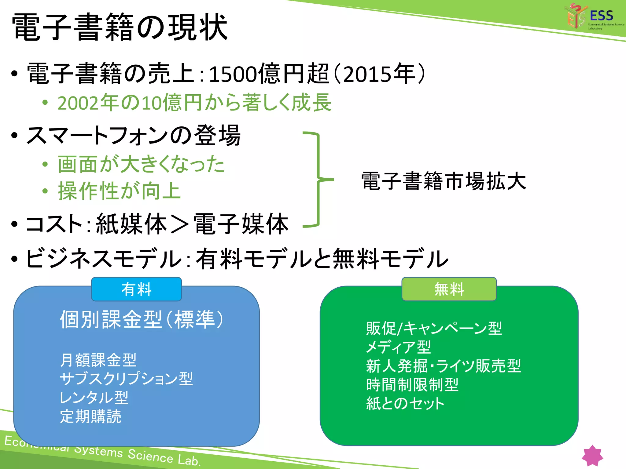 電子書籍アプリレビューのテキストマイニング分析 | PPTX