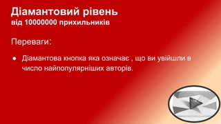 рівні популярності YouTube