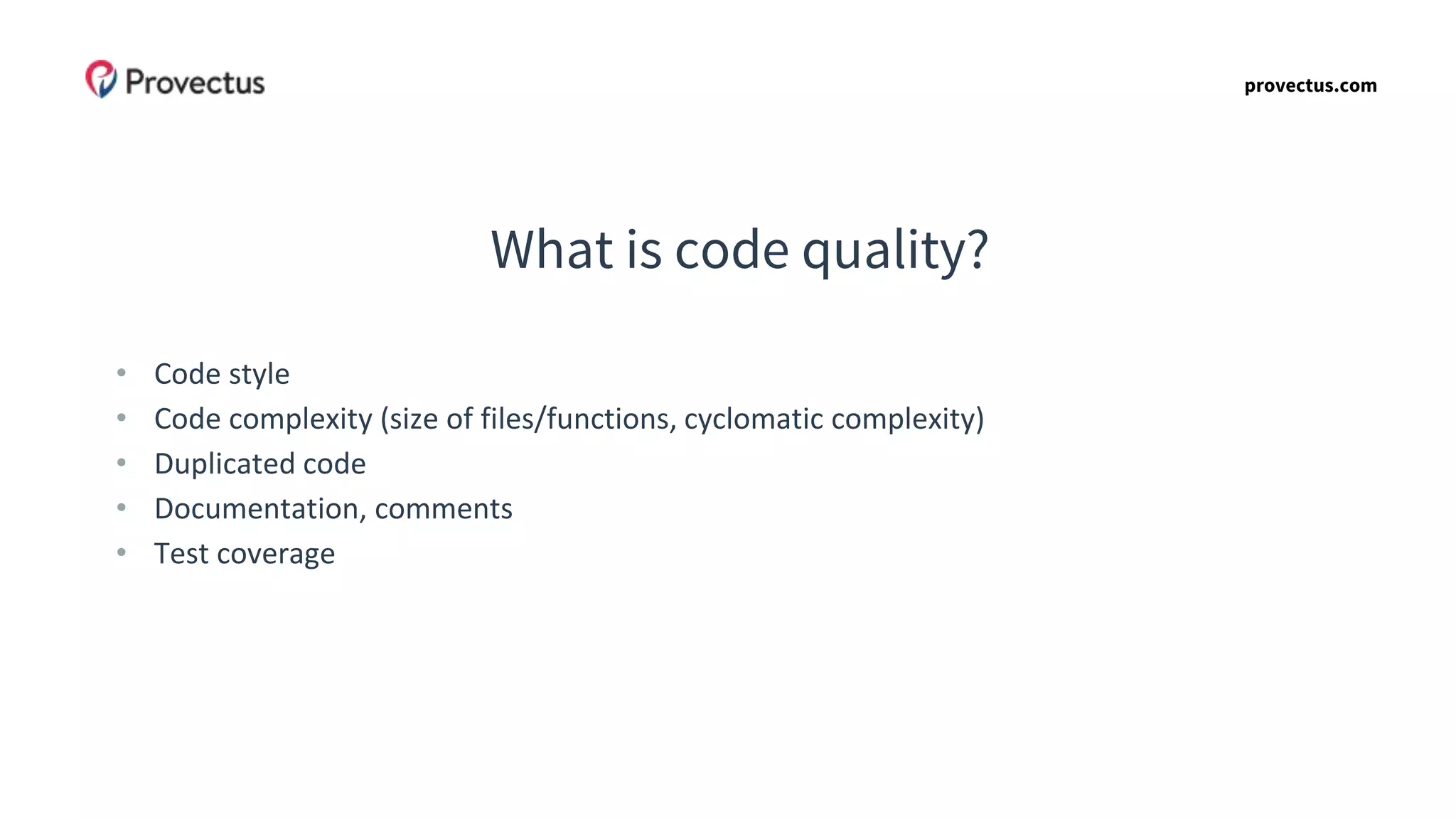 Code quality | PPT