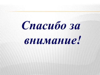 Спасибо за
внимание!
 