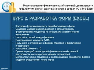 курсы автоматизация бюджетирования