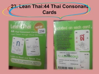 23. Lean Thai:44 Thai Consonant
Cards
 