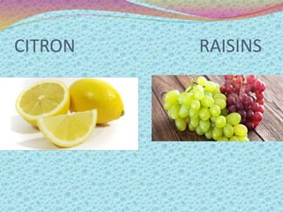 CITRON RAISINS
 