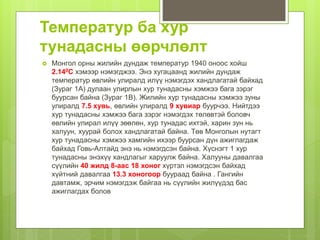уур амьсгалын өөрчлөлт | PPT
