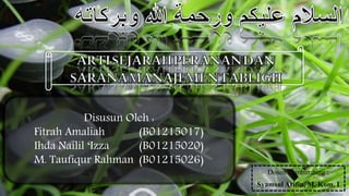 Disusun Oleh :
Fitrah Amaliah (B01215017)
Ihda Nailil ‘Izza (B01215020)
M. Taufiqur Rahman (B01215026)
Dosen Pembimbing :
Syamsul Arifin, M. Kom. I
 
