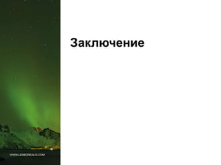 WWW.LEXBOREALIS.COM
Заключение
 
