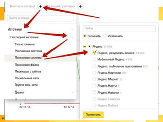 На примере:
• Google вырос и стабилизировался на прогнозируемом
трафике
• Яндекс после роста трафика, начал постепенно снижаться,
вразрез прогнозам роста
engine.seointellect.ru – уникальный сервис по внутренней оптимизации сайта «под ключ»
 