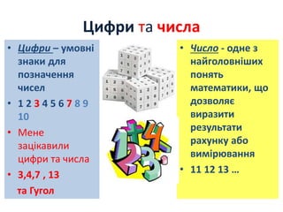 роль чисел | PPT