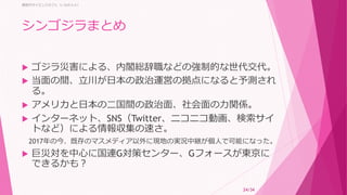 猪苗代サイエンスカフェ ここが気になる シンゴジラの科学的考察