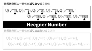 Q(
p
-5), Q(
p
-6), Q(
p
-10), Q(
p
-13), Q(
p
-14), Q(
p
-15)
Q(
p
-15), Q(
p
-17), Q(
p
-21), Q(
p
-22), Q(
p
-23), · · ·
Q(
p
-1), Q(
p
-2), Q(
p
-3), Q(
p
-7), Q(
p
-11), Q(
p
-19), Q
Q(
p
-7), Q(
p
-11), Q(
p
-19), Q(
p
-43), Q(
p
-67), Q(
p
-163)
 