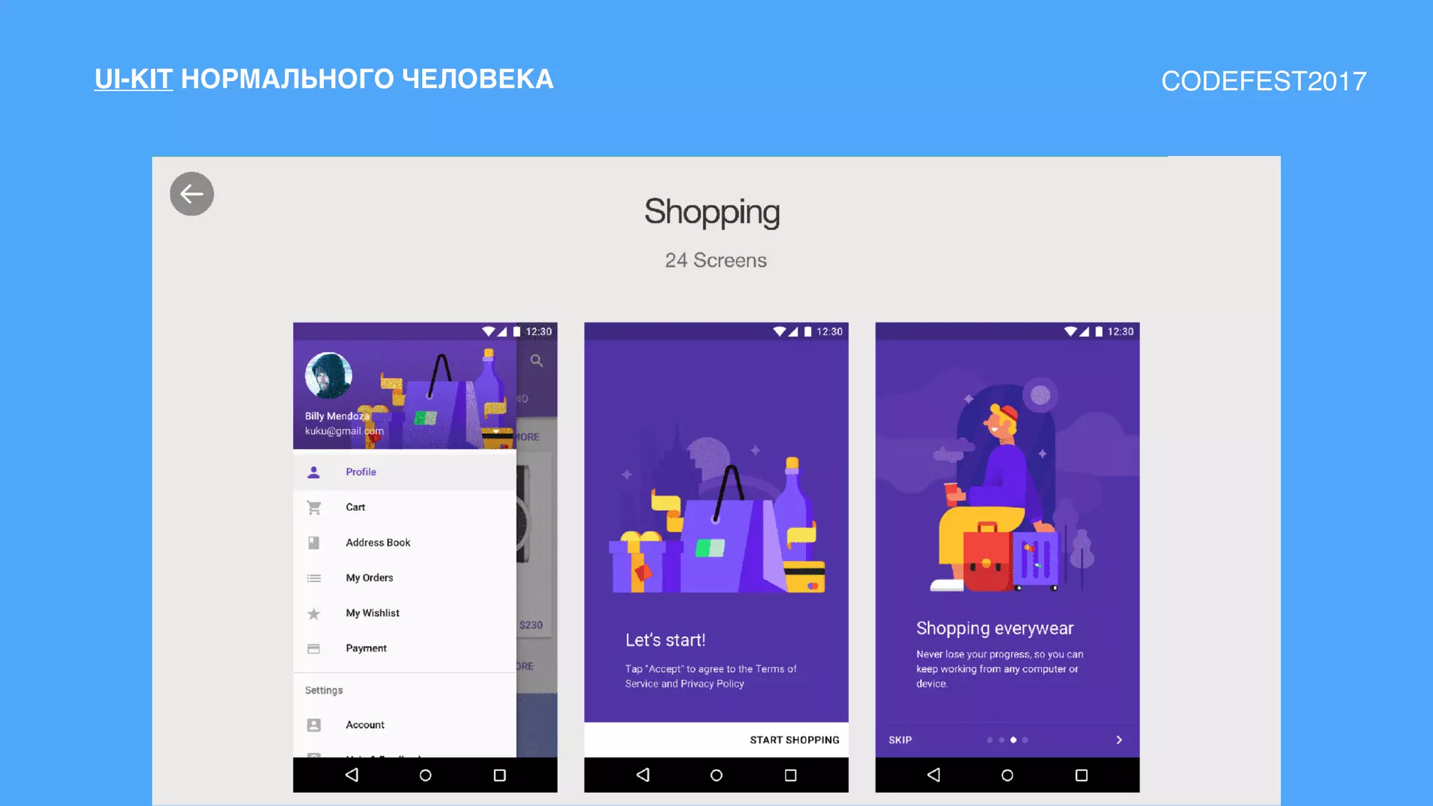 UI-KIT НОРМАЛЬНОГО ЧЕЛОВЕКА CODEFEST2017
 