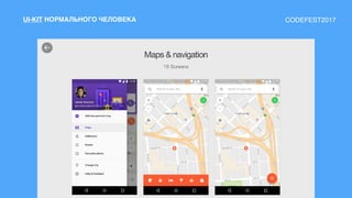 UI-KIT НОРМАЛЬНОГО ЧЕЛОВЕКА CODEFEST2017
 