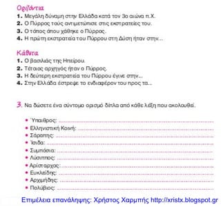 Επιμέλεια επανάληψης: Χρήστος Χαρμπής http://xristx.blogspot.gr
 