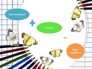 Компютерний
Ручний
Види
скрайбінга
 