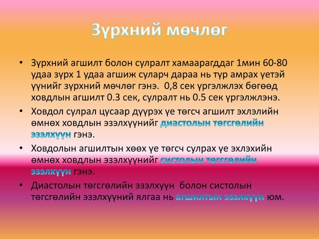 зүрх судасны физиологи
