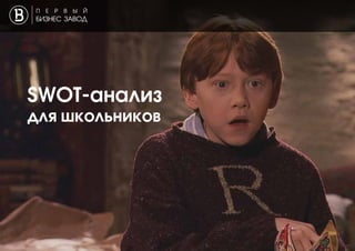 SWOT-анализ
для школьников
 