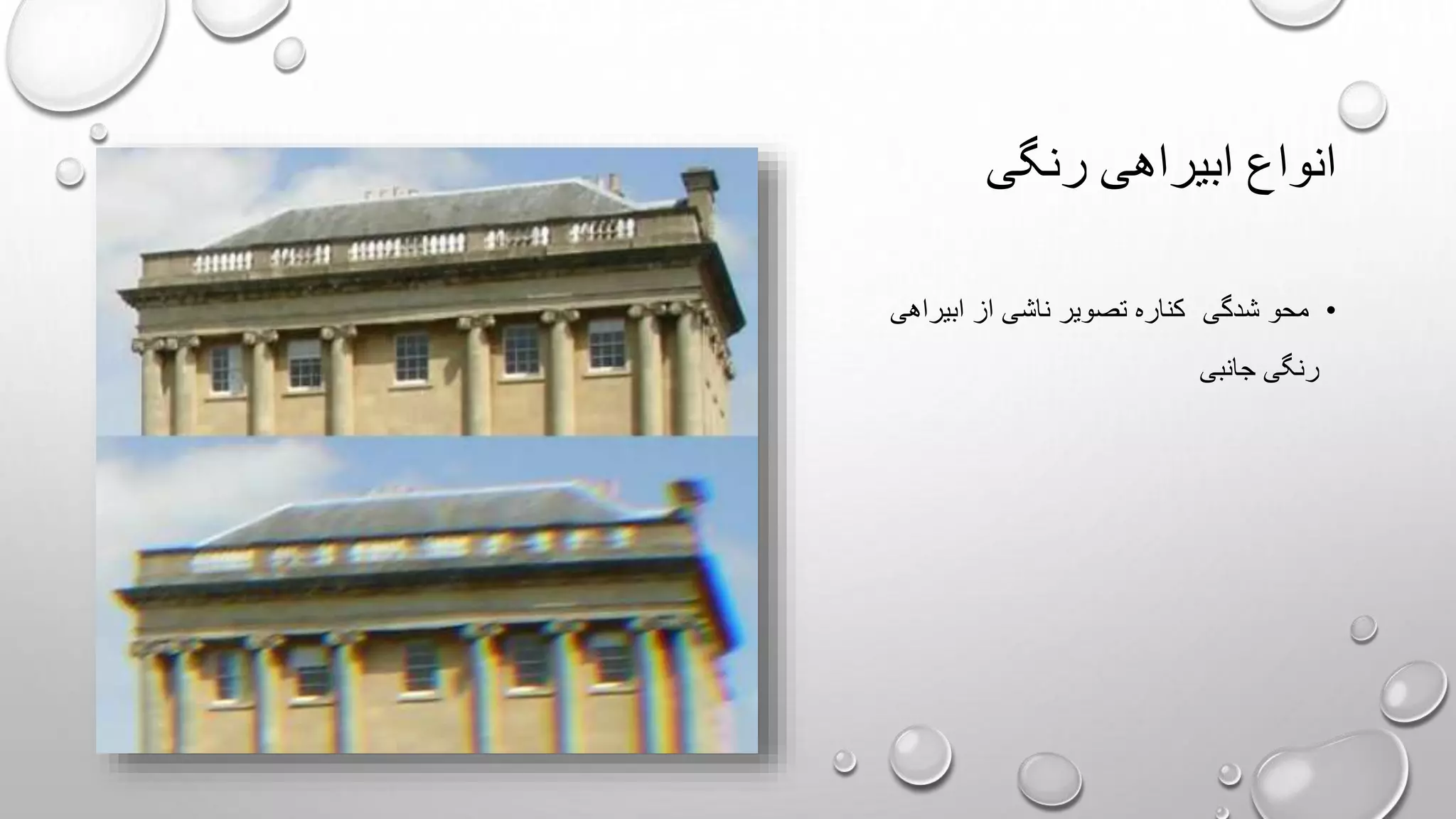 ابیراهی‌های رنگی، آستیگماتیسم و انحنای میدان | PPTX