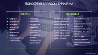 © Ingate Digital Agency
ПОИСКОВЫЕ ЗАПРОСЫ: ТУРФИРМА
КАРТЫ
• турфирма
• турагентство
• экскурсии
• турагентства
москвы
• турагенство
• турфирмы
• железнодорожные
и авиабилеты
• авиакасса
• авиабилеты
• турагентства
• авиакассы
• туристические
агентства
• экскурсии по
москве
• горящие туры
• тур агентство
ОРГАНИКА
• авиабилеты дешево
• купить авиабилеты
• купить горящий тур
• купить тур 2017
• купить тур дешево
• купить тур из москвы
• купить тур недорого
• туры 2017 цены
• туры 2017 цены все
включено
• туры все включено на
двоих цена
• туры из москвы цены
• туры цены 2017 на
двоих
• цены на туры
• цены на экскурсии
• экскурсии по москве
цены
 