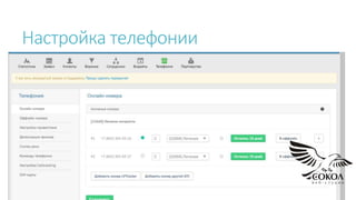 Настройка телефонии
 