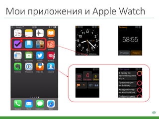 Мои приложения и Apple Watch
49
 