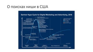 О поисках ниши в США
 