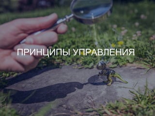 ПРИНЦИПЫ УПРАВЛЕНИЯ