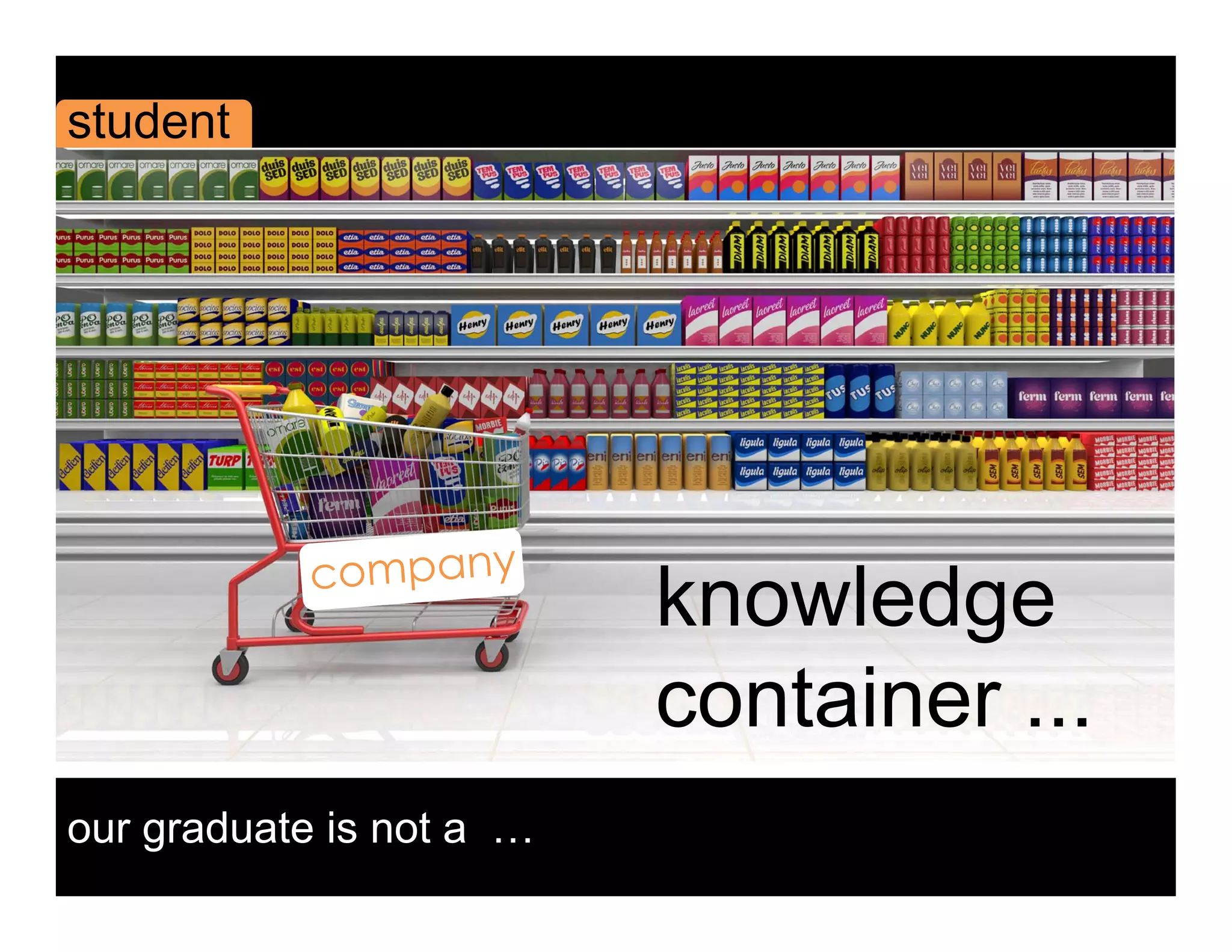 student
ss
knowledge
container ...
our graduate is not a …
 