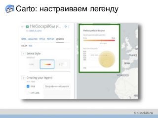 Carto: настраиваем легенду
 
