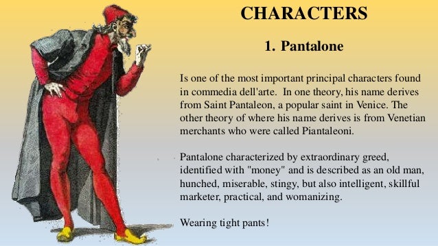 9th Secondary School Of Patras Commedia Dell Arte S Characters Elp