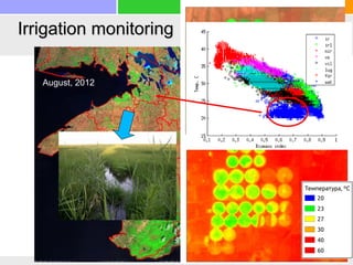 Irrigation monitoring
August, 2012
 