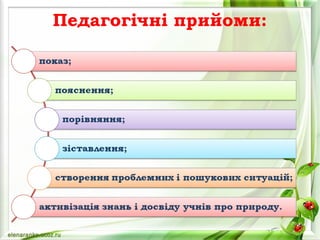 Педагогічні прийоми:
 