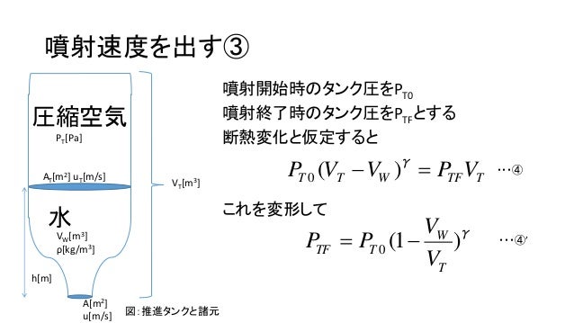 ペットボトルロケットの水の量 ペットボトルロケットの水の量