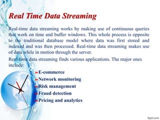 Real time data | PPTX