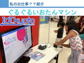 5
5
私のお仕事？？紹介
ぐるぐるいおたんマシン
 