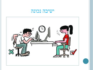 ‫נכונה‬ ‫ישיבה‬
 