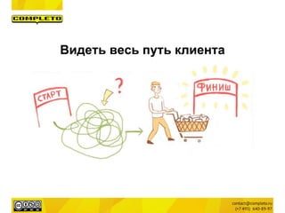 Видеть весь путь клиента
 