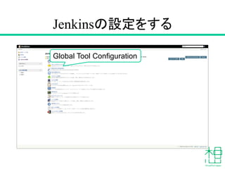 Jenkinsの設定をする
1. Jenkinsにアクセスする
– http://192.168.99.3:8080
2. JDK/Mavenの設定をする
 