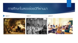 การศึกษาในสองร้อยปีที่ผ่านมา
u1817 1917 2017
 