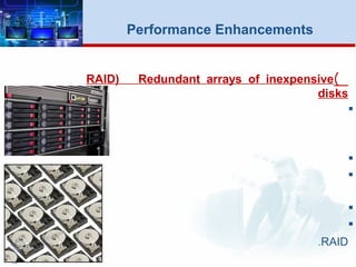 )RAID) Redundant arrays of inexpensive
disks





RAID.
18
Performance Enhancements
 