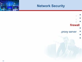 43
Network Security
.
.
:
firewall

proxy server.


 