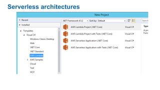 Serverless architectures
 