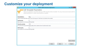 Customize your deployment
 