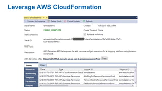Leverage AWS CloudFormation
 