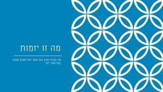‫יזמות‬ ‫זו‬ ‫מה‬
‫שאינו‬ ‫מאדם‬ ‫יזמי‬ ‫אופי‬ ‫בעל‬ ‫אדם‬ ‫מבדיל‬ ‫מה‬
‫יזמי‬ ‫אופי‬ ‫בעל‬
 