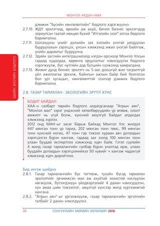 Монгол ардын намын мөрийн хөтөлбөр